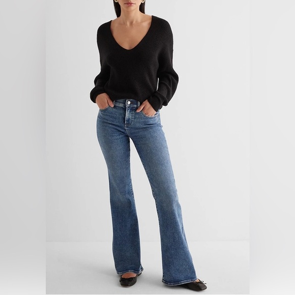 Express Denim - '70s FLARE MID RISE JEANS